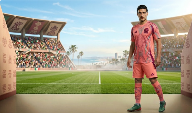 camiseta de México para el Mundial 2026 rosa