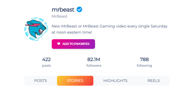 Select the Instagram profile photo