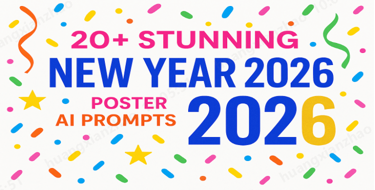 New Year poster AI prompt examples