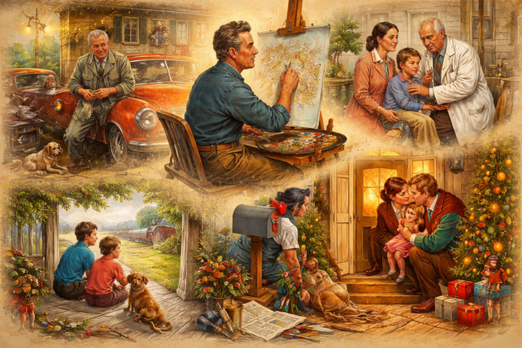 Norman Rockwell's nostalgic American illustrations