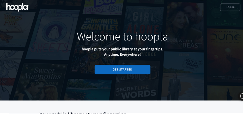 Hoopla Benutzeroberfläche