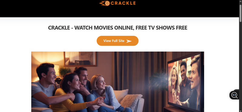 Crackle TV Benutzeroberfläche