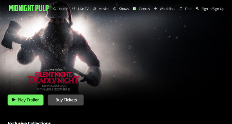 Midnight Pulp Benutzeroberfläche