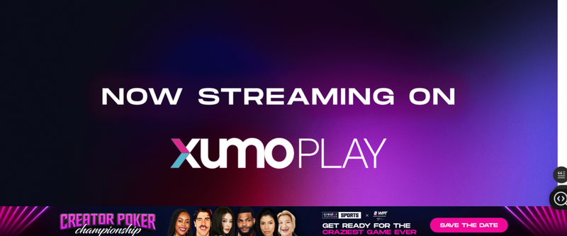 Xumo Play Benutzeroberfläche