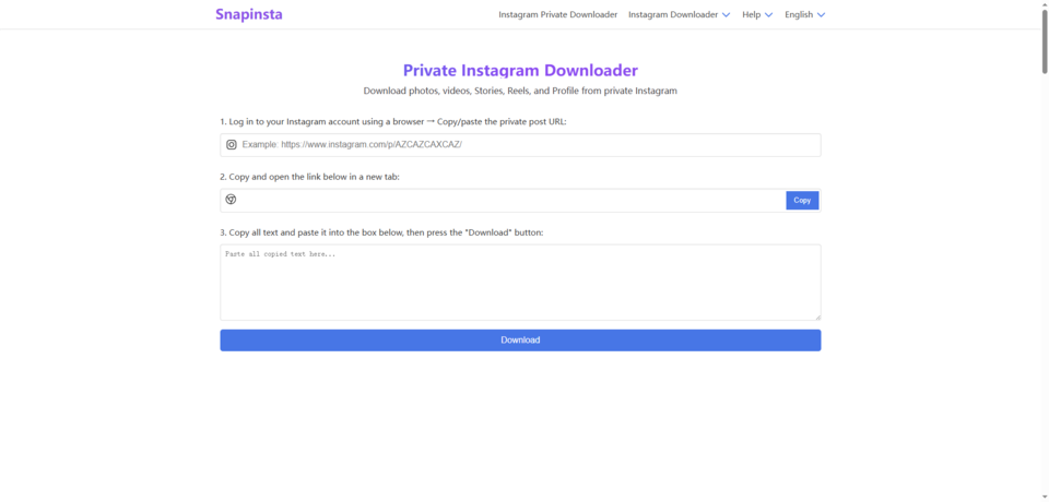 SnapInsta – Instagram Private Downloader