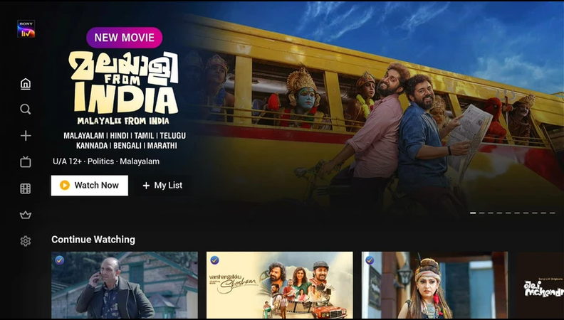 SonyLIV offers mainstream and original content