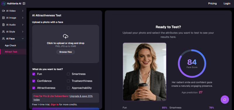 Test of Attractiveness