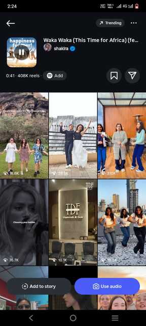 الأغاني الرائجة على إنستغرام ريلز اليوم