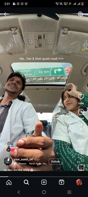 telling an incident while