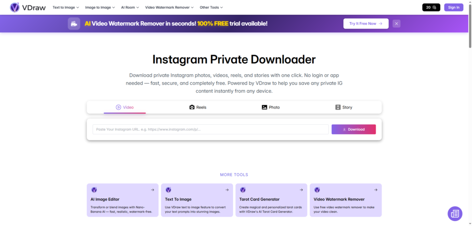 VDraw – Private IG Downloader