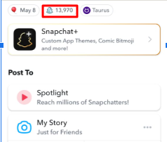 view Snapchat profile score