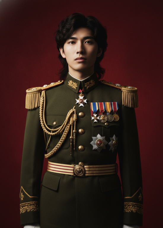 a male in military attire