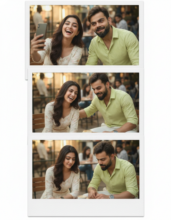 AI Polaroid Selfie with Virat Kohli