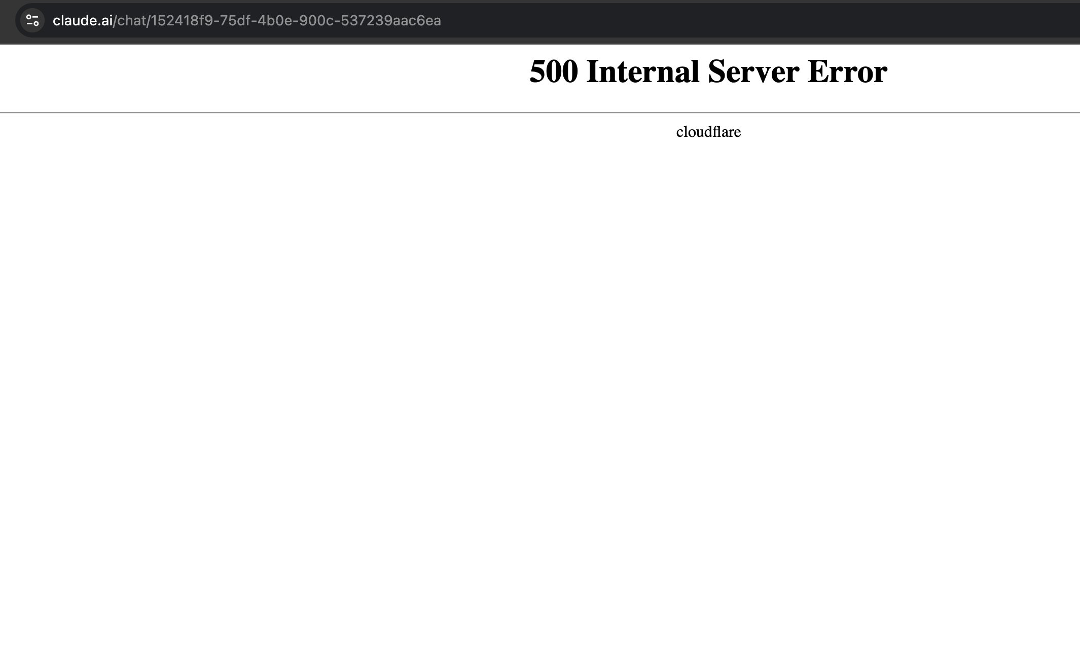 claude internal server error