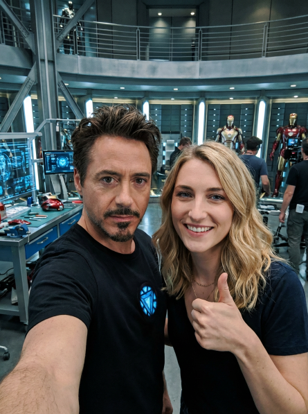 Hollywood selfie trend AI