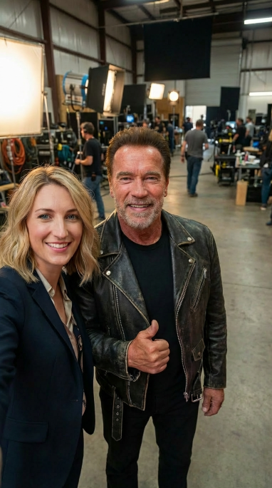 Hollywood selfie trend AI