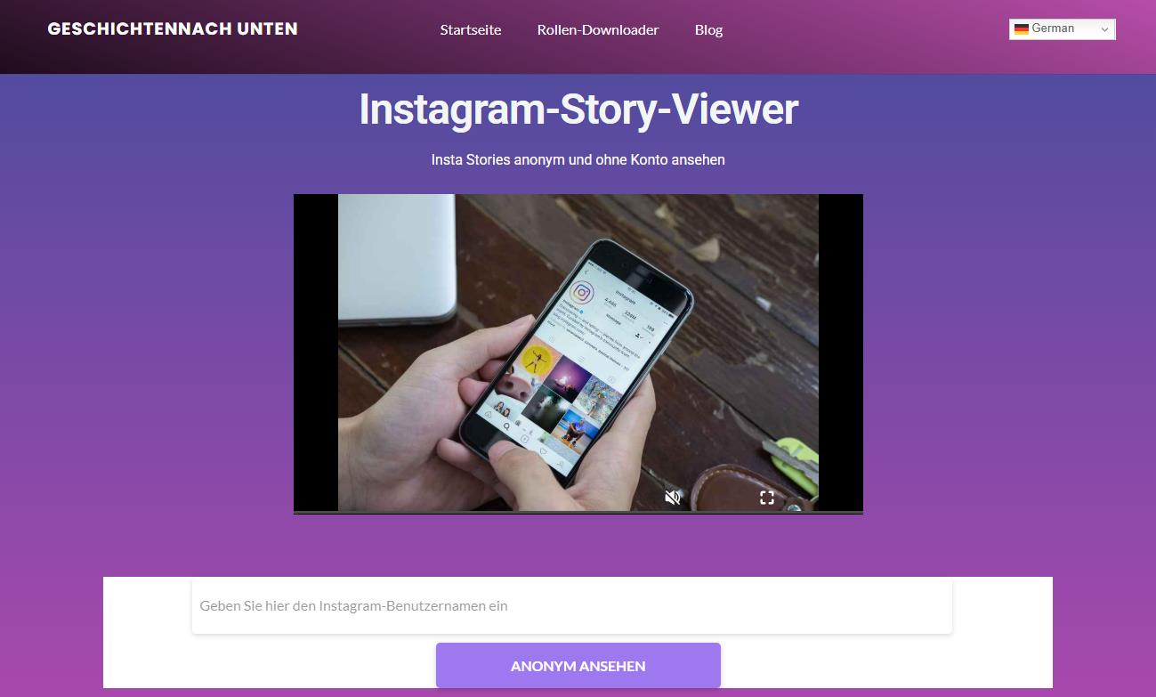 anonym story viewer Stories Down