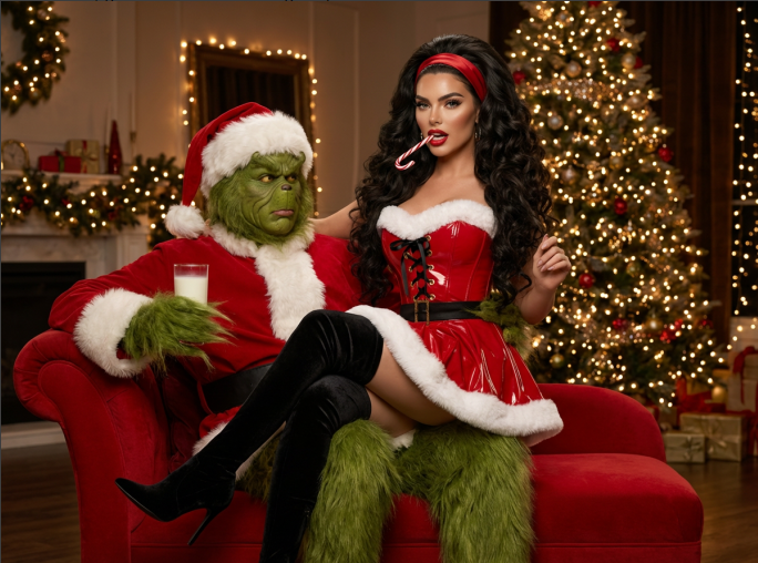 Weihnachten Grinch KI Selfie Prompts