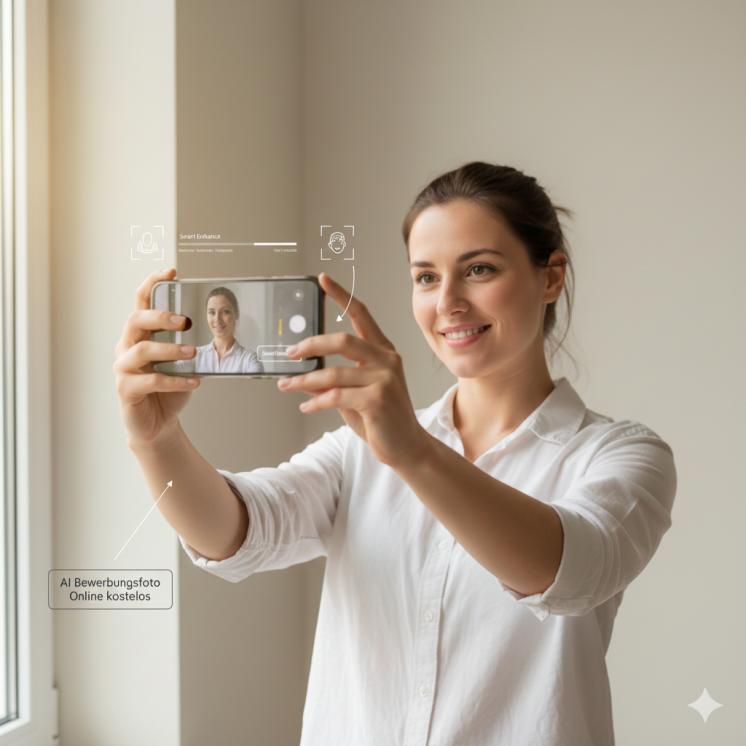 Der Prozess der Erstellung eines Bewerbungsfotos online kostenlos