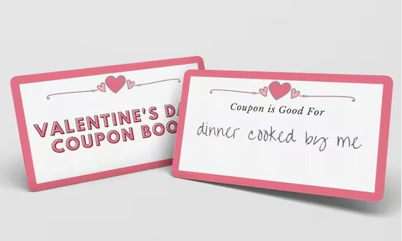 Valentins-Coupon-Heft