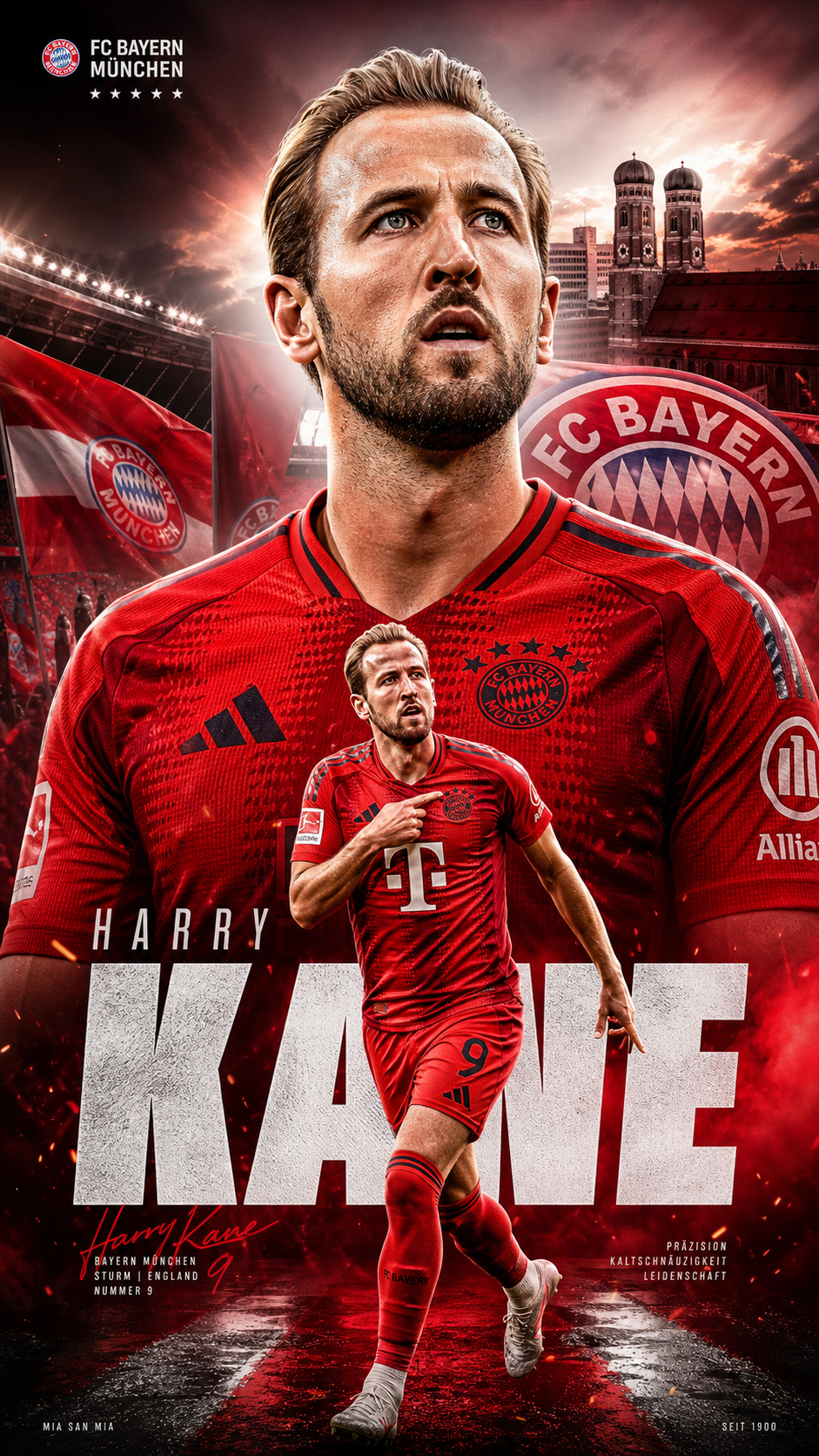 Harry Kane Wallpaper mit KI erstellen