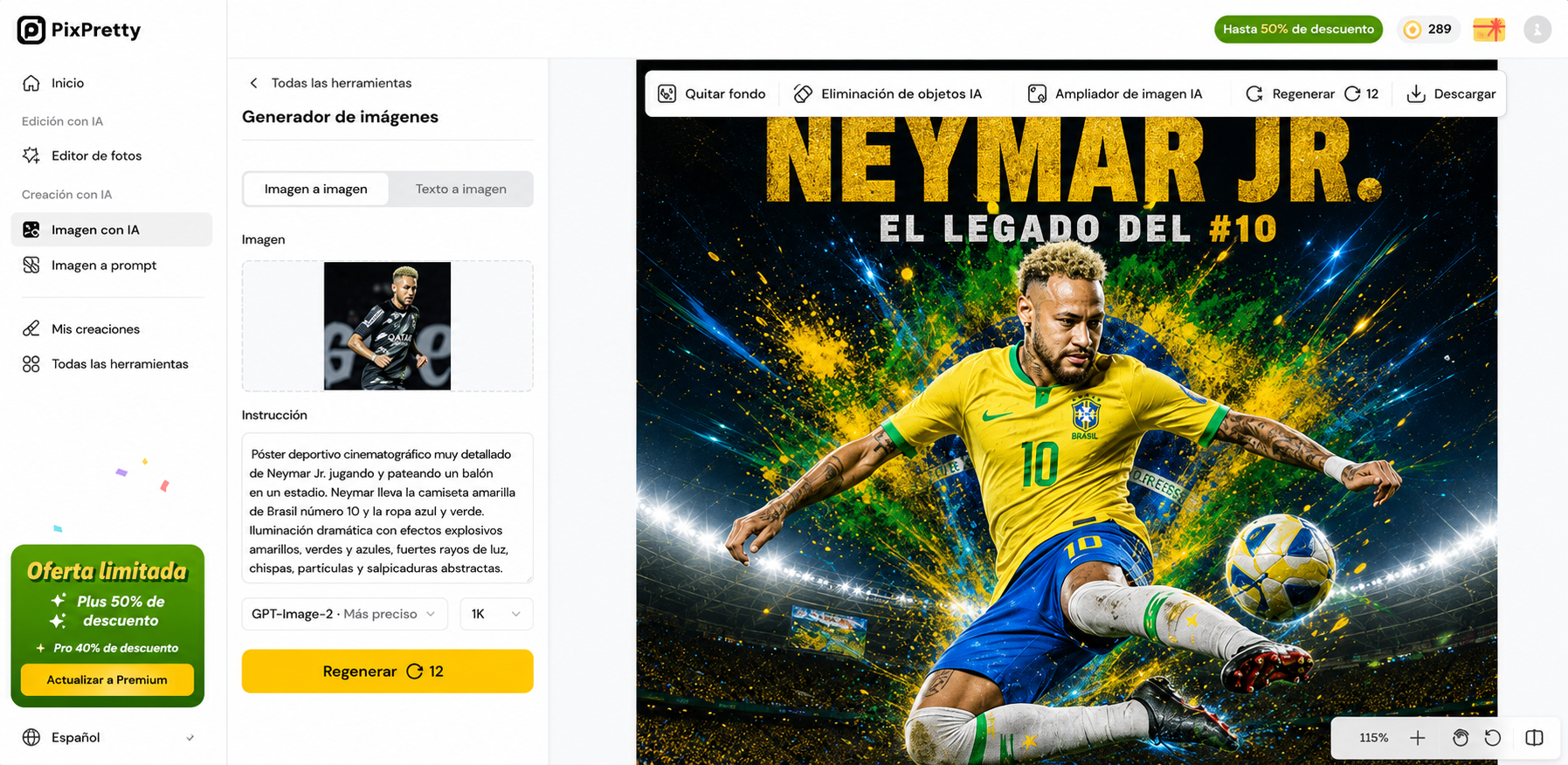 Neymar Mundial 2026 contenido de fans