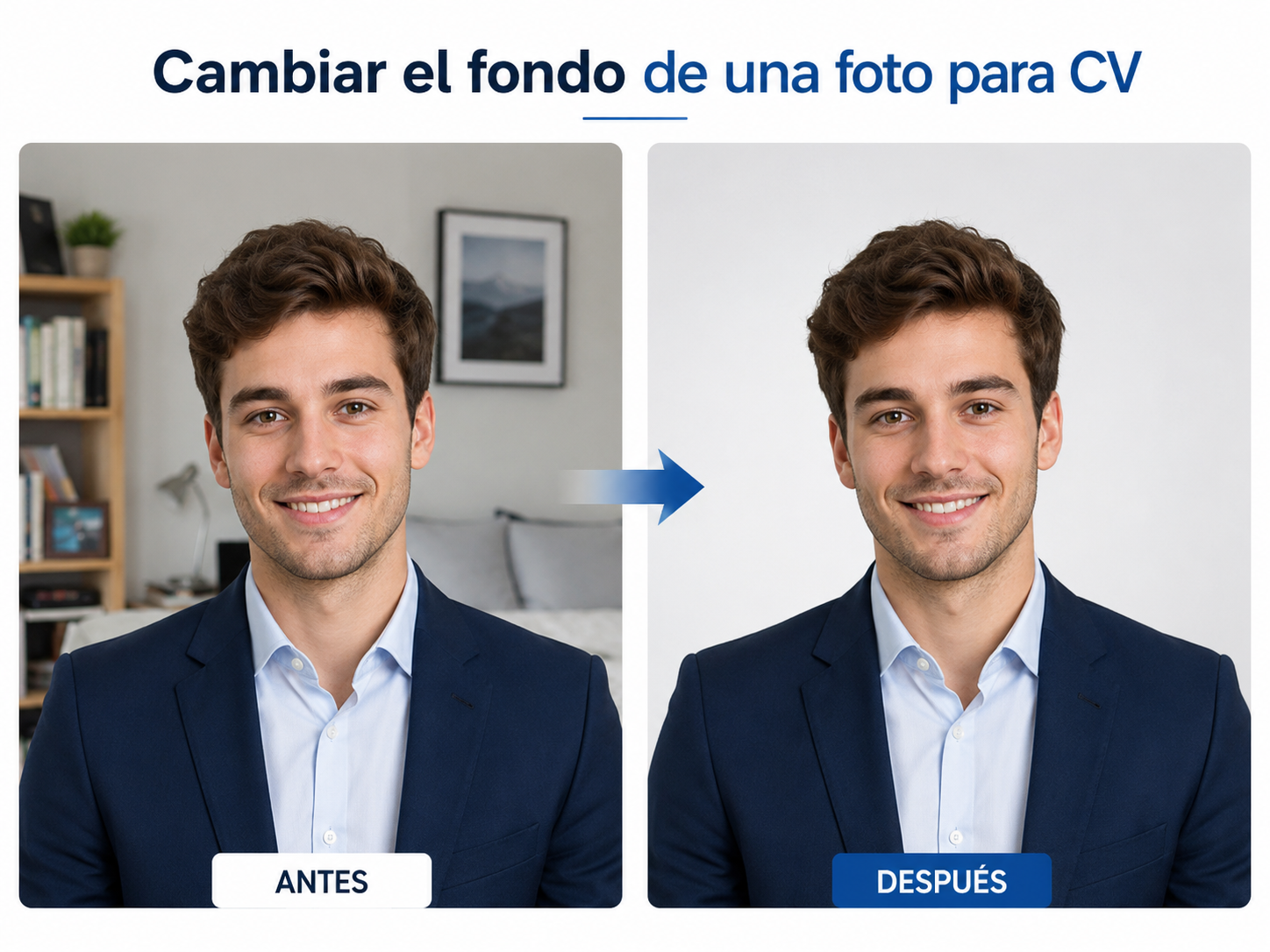 Cambiar el fondo de una foto para CV con PixPretty Photo Background Changer