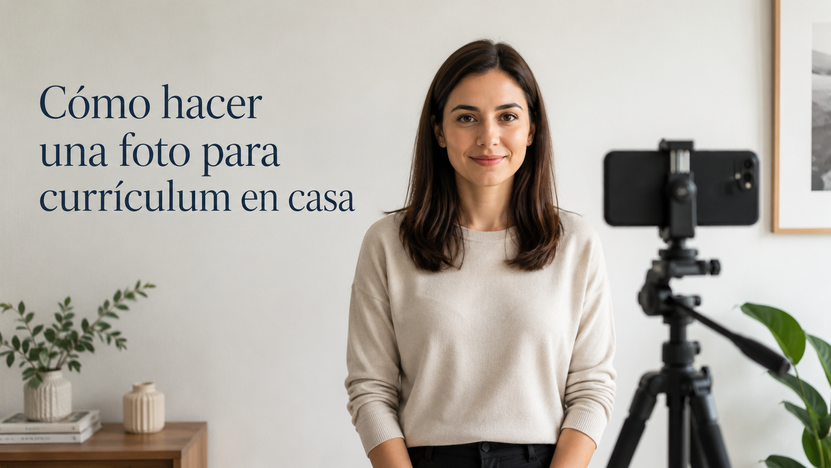 Foto para currículum profesional, ejemplo de foto para CV bien iluminada
