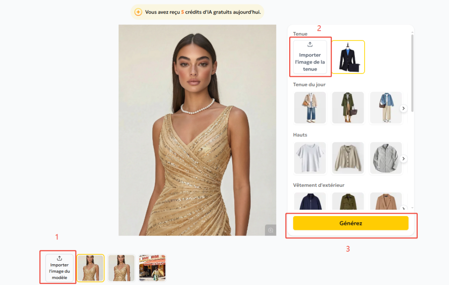 changer des vêtements en ligne