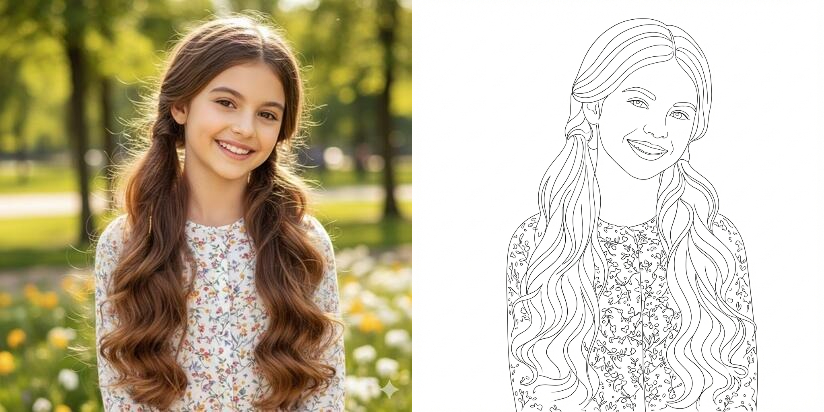 transformer photo en dessin minimaliste