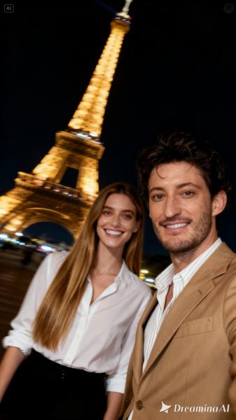 générer un selfie ia avec pierre niney