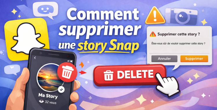 comment supprimer une story snap