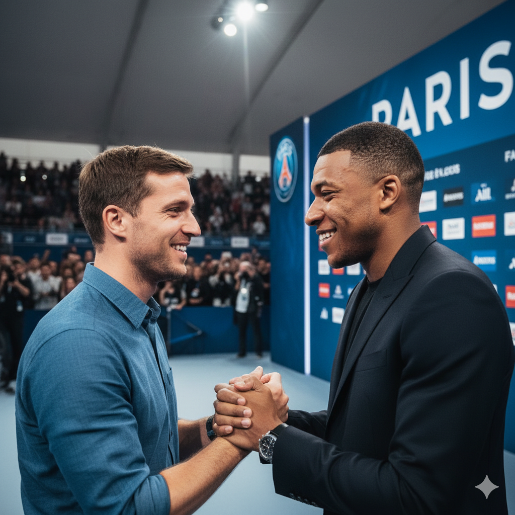 générer un selfie IA avec Kylian Mbappé