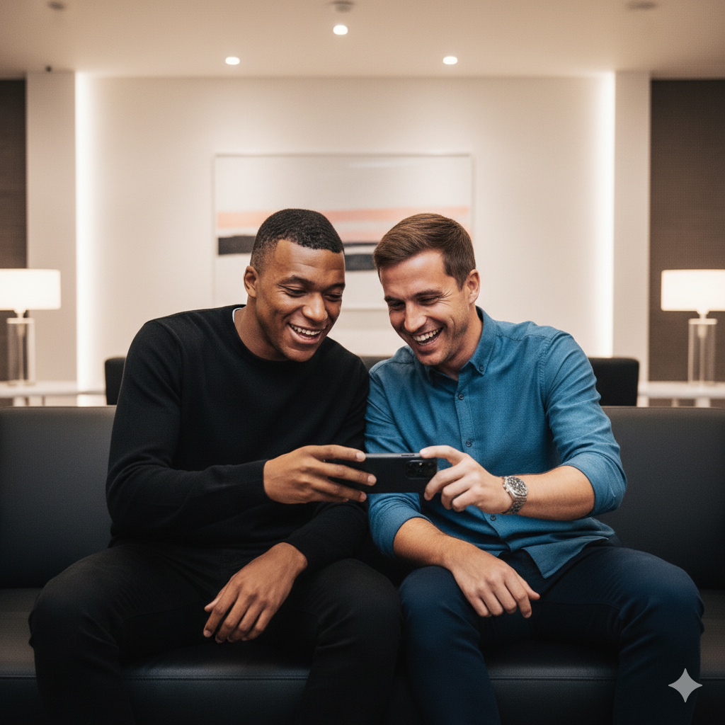 générer un selfie IA avec Kylian Mbappé