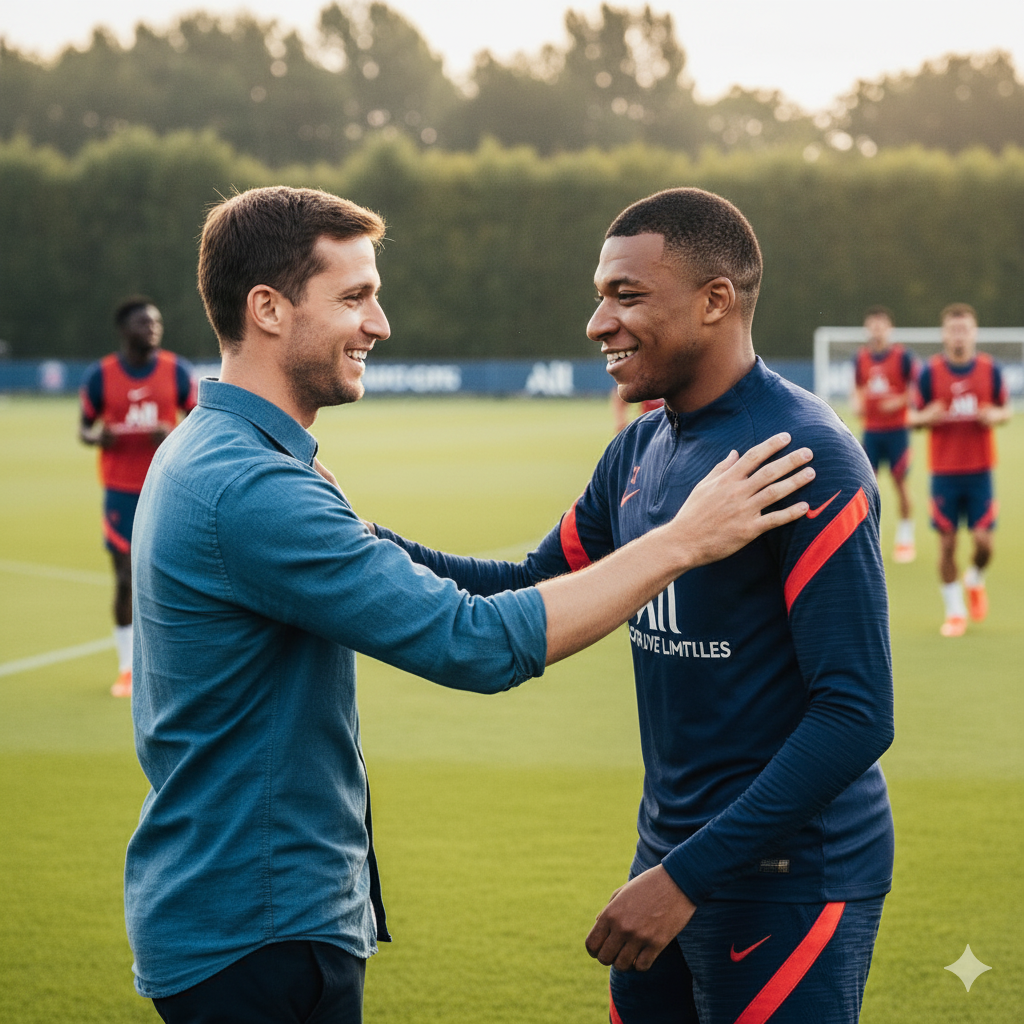 générer un selfie IA avec Kylian Mbappé