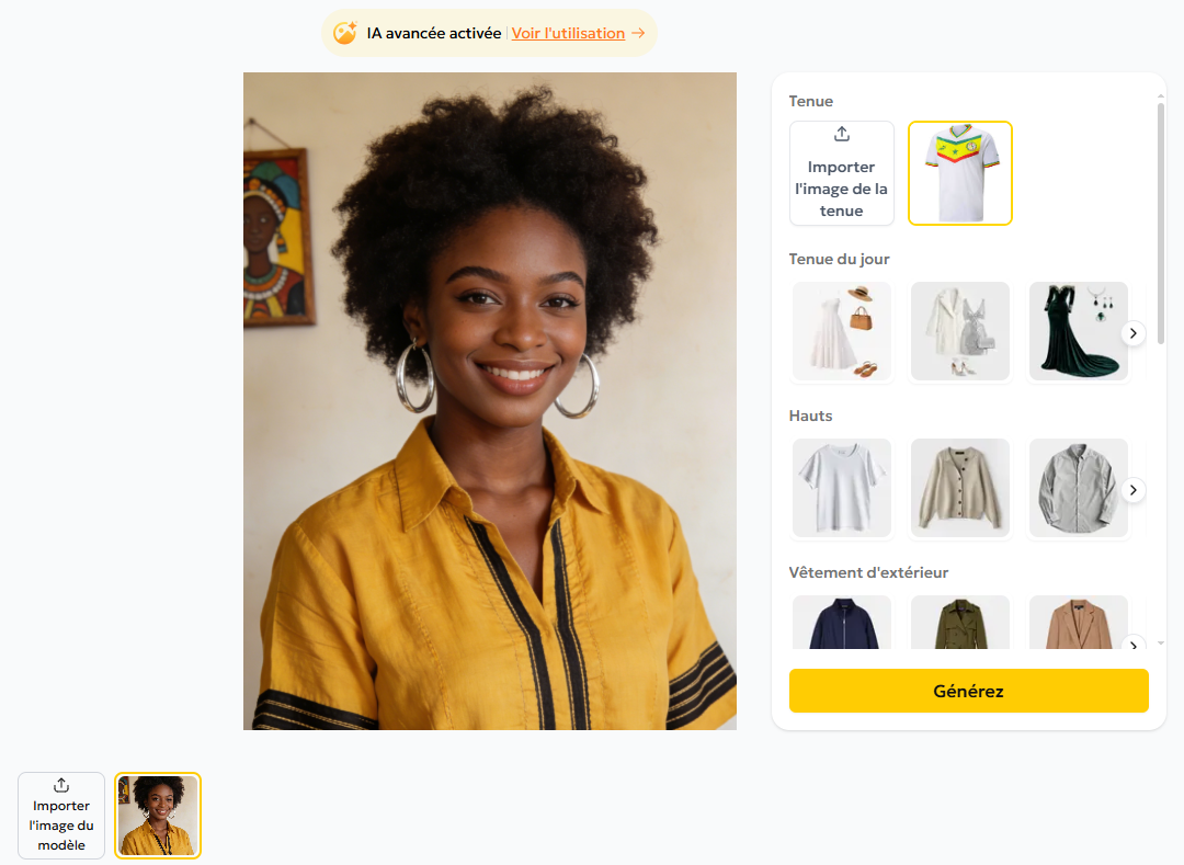 Comment Générer des Photos Maillot Sénégal