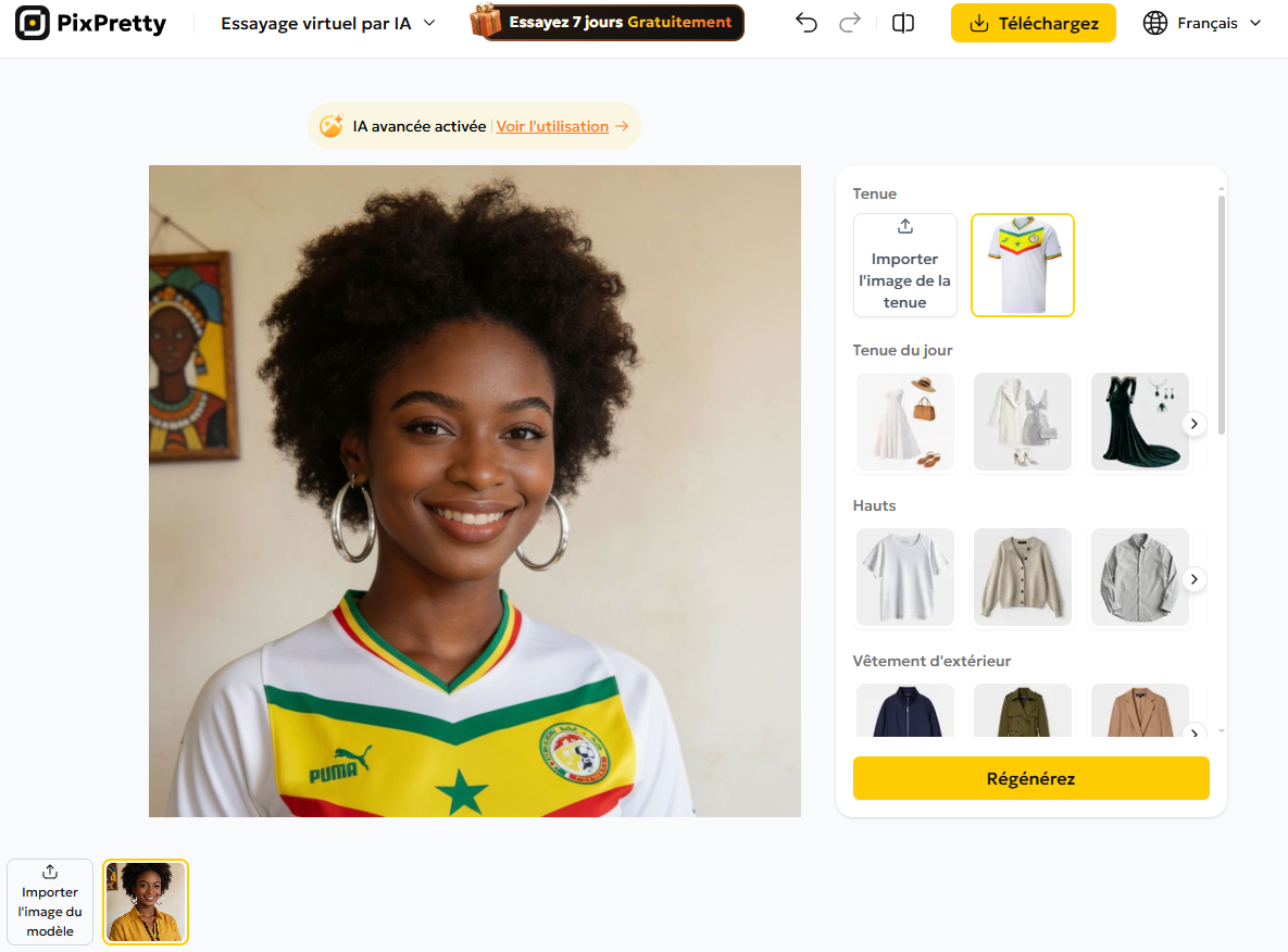 Comment Générer des Photos Maillot Sénégal