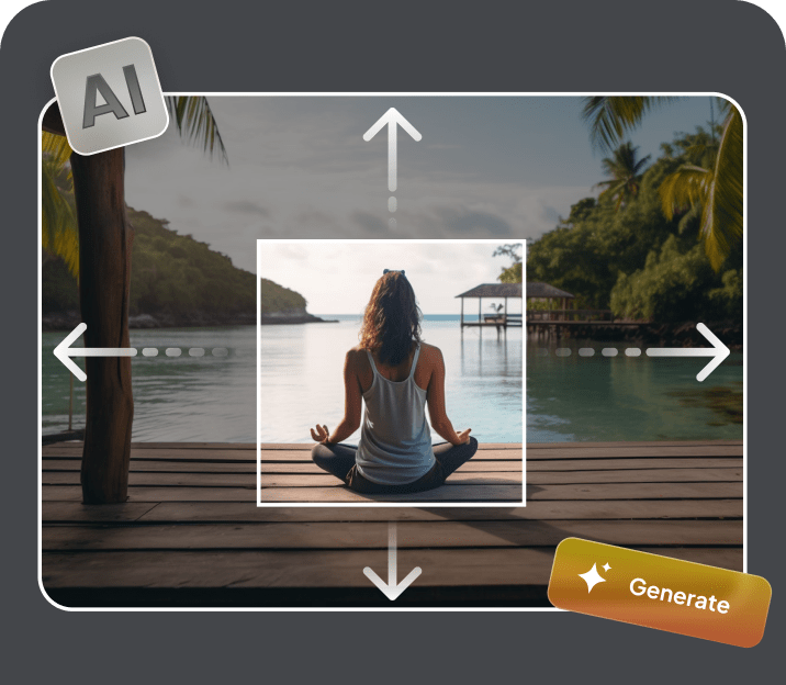 расширение изображений AI