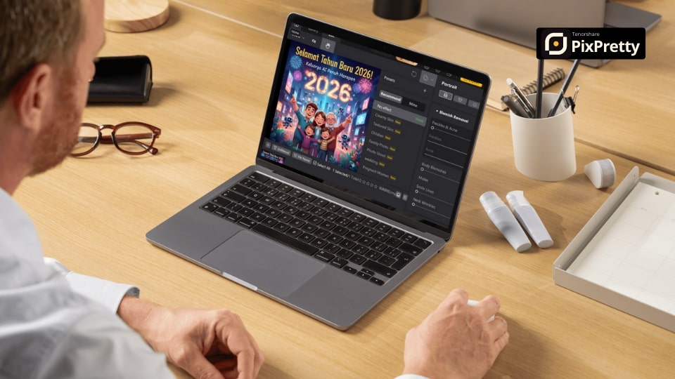 Tutorial membuat poster kartun dengan PixPretty