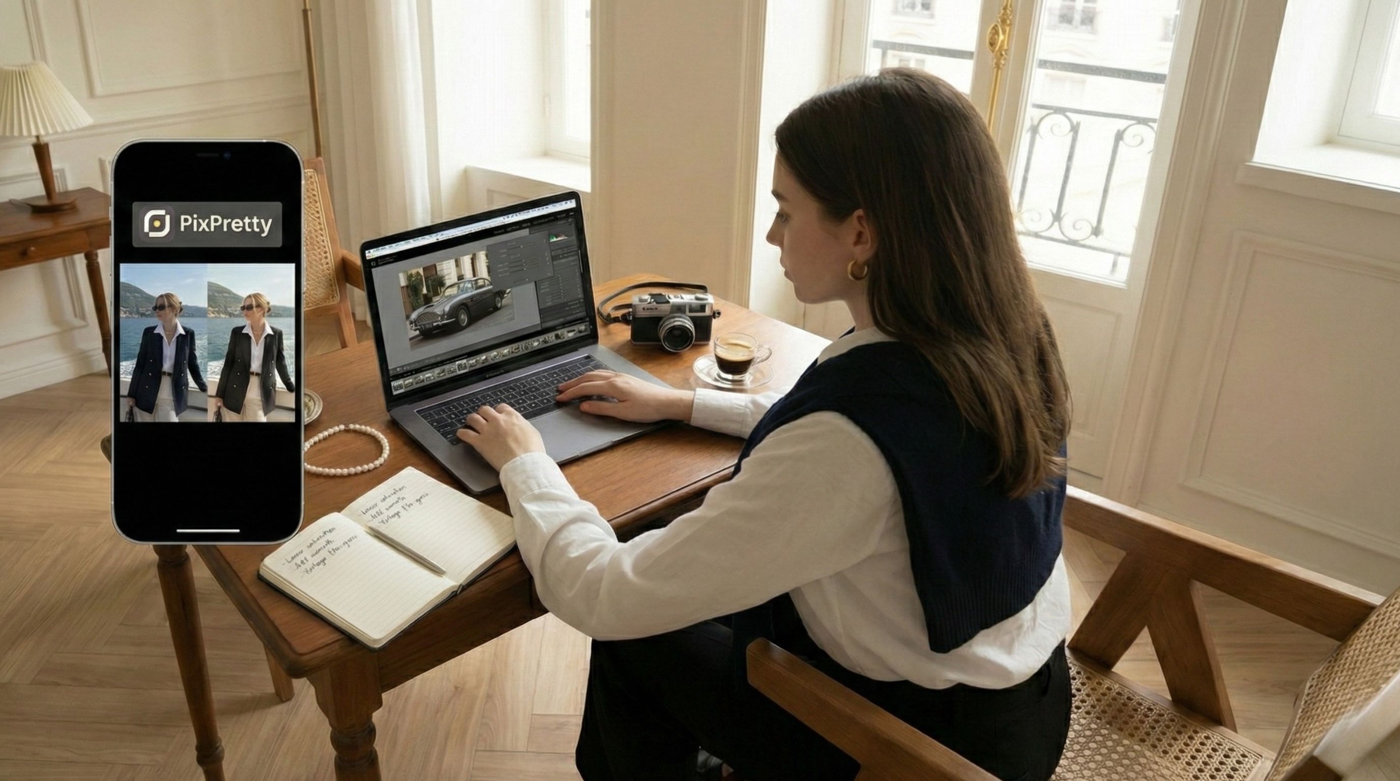 Tutorial edit foto old money aesthetic viral TikTok