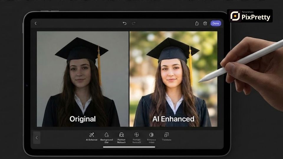 Edit Foto Wisuda Sendiri dengan AI