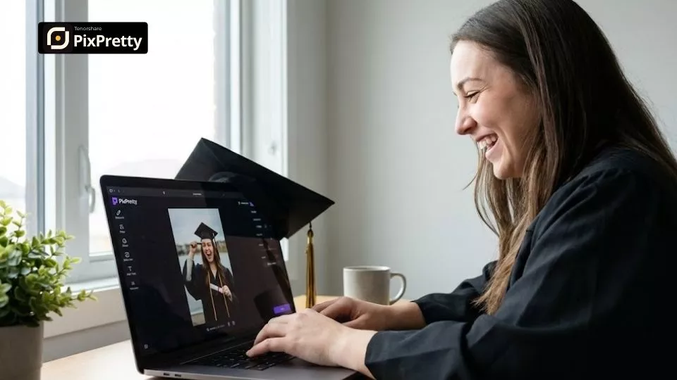 Tutorial edit foto wisuda dengan PixPretty