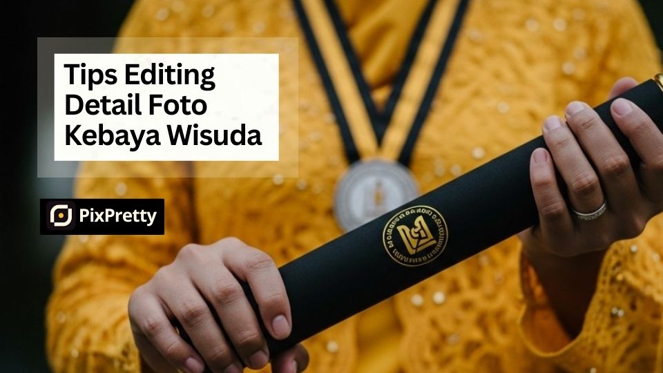 Cara Foto Kebaya Wisuda Agar Detail Payet Terlihat Berkilau