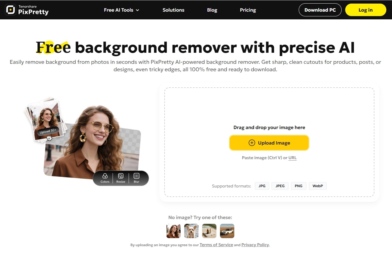 Antarmuka PixPretty AI