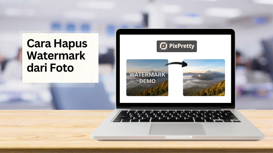 Hapus watermark foto otomatis dengan AI