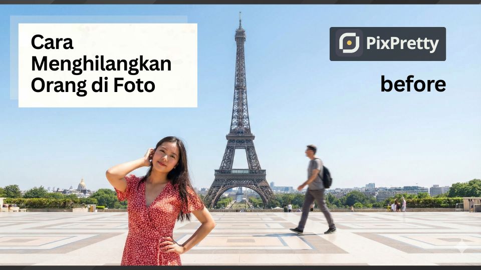 Cara menghapus orang lewat di foto liburan dengan AI