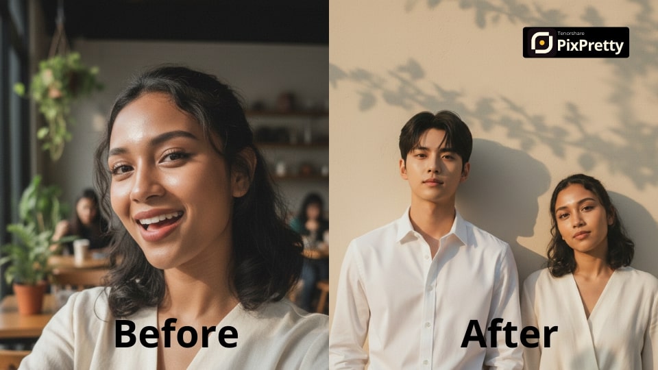 Tren Foto Bareng Idol Korea Edit Wajah Mulus