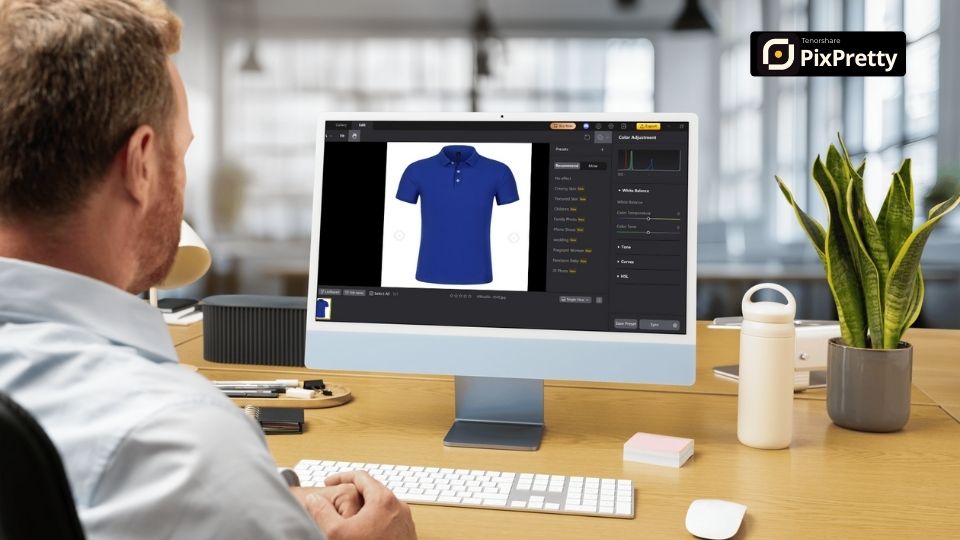 Tutorial edit foto baju dengan PixPretty