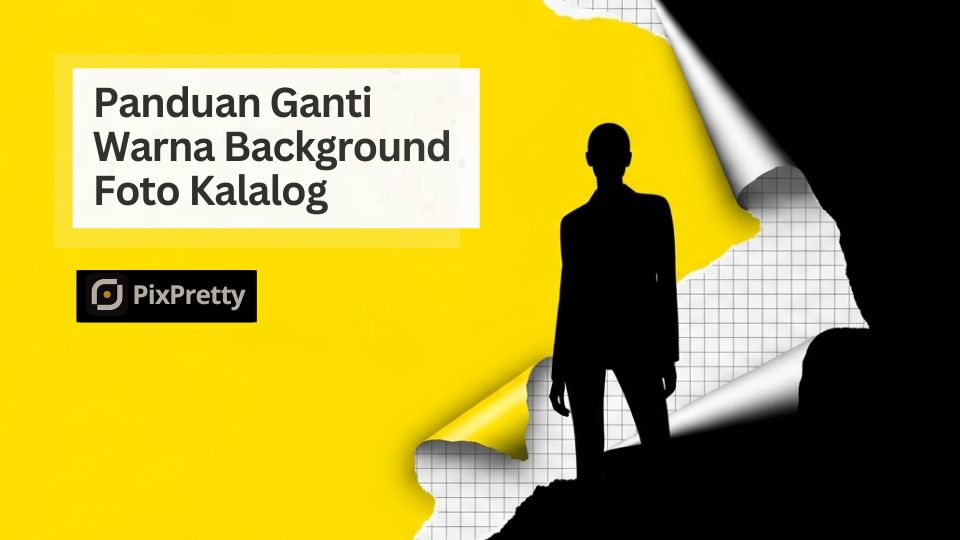 cara ganti warna background foto model katalog