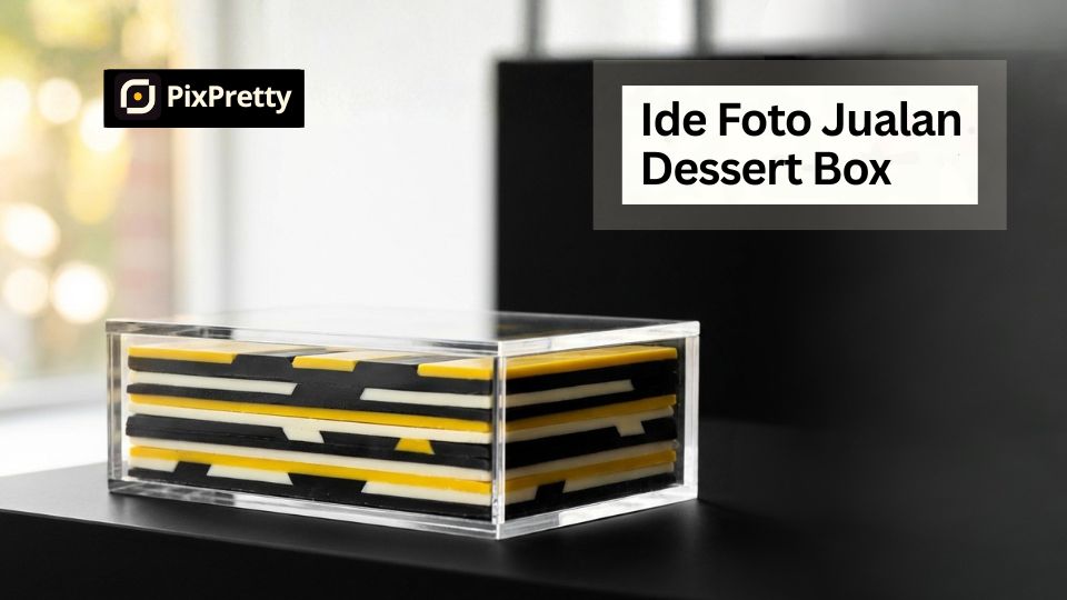Teknik Lighting Foto Dessert Box Agar Lapisan Coklat Terlihat Lumer dan Menggoda